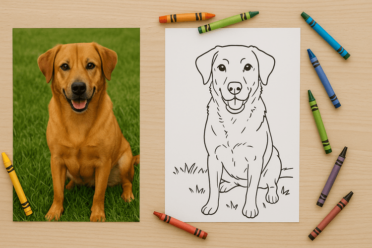 How to Turn Your Pet Photos into Custom Coloring Pages