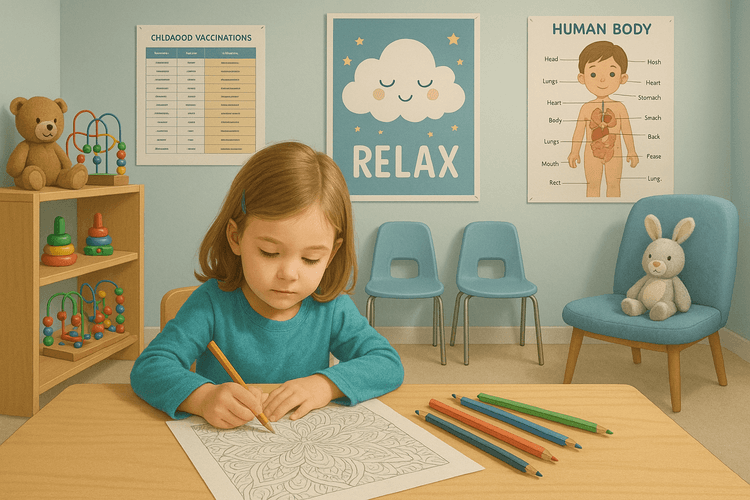 How Coloring Pages Can Reduce Anxiety in Pediatric Waiting Rooms