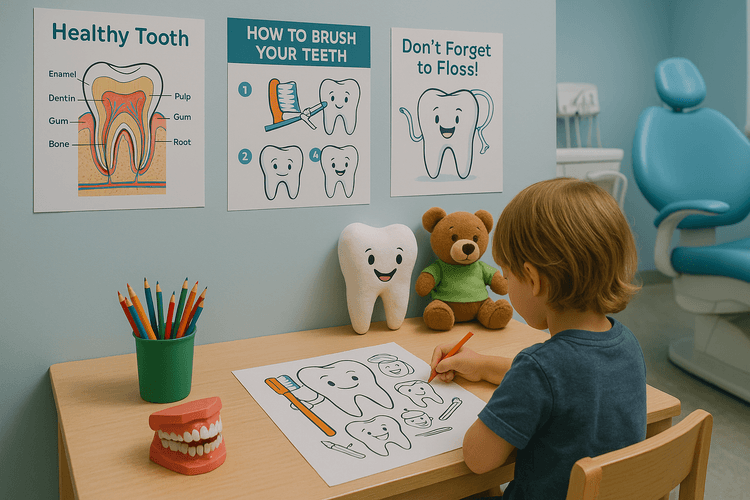 Using Coloring Pages to Make Dental Visits Fun for Kids
