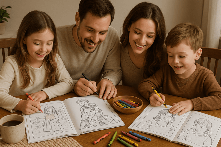 Turn Family Photos into Personalized Coloring Books with AI