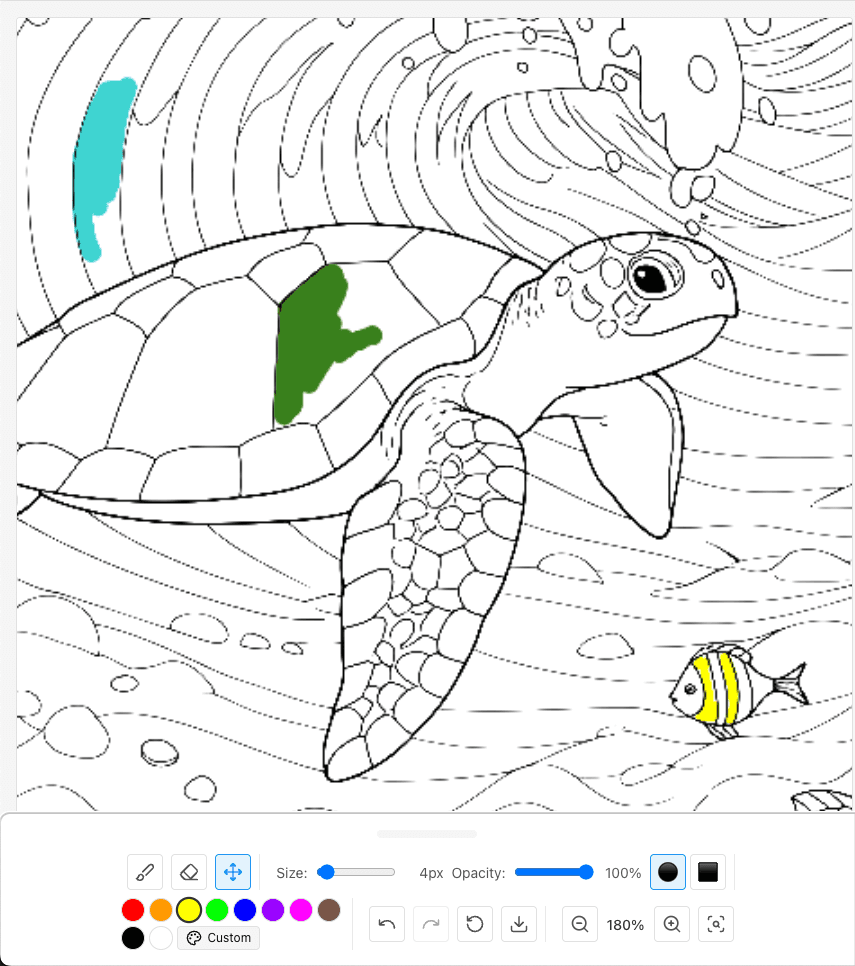 Online Coloring Tool Interface