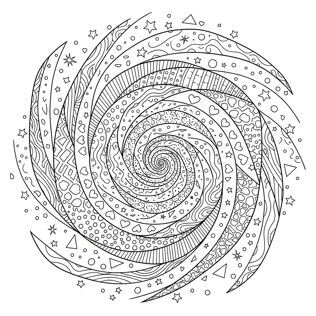 Cosmic Spiral Pattern Galaxy
