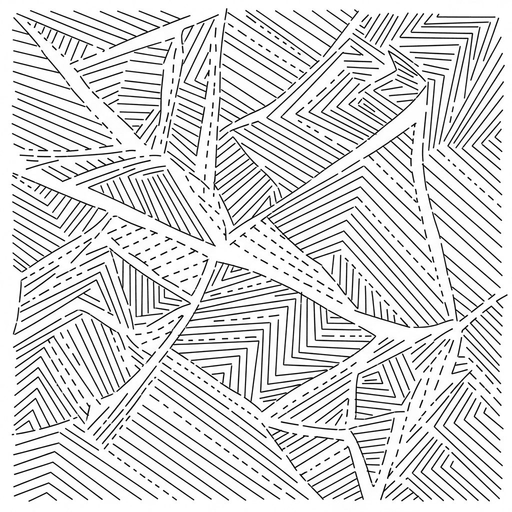Abstract Dotted Zigzag Patterns
