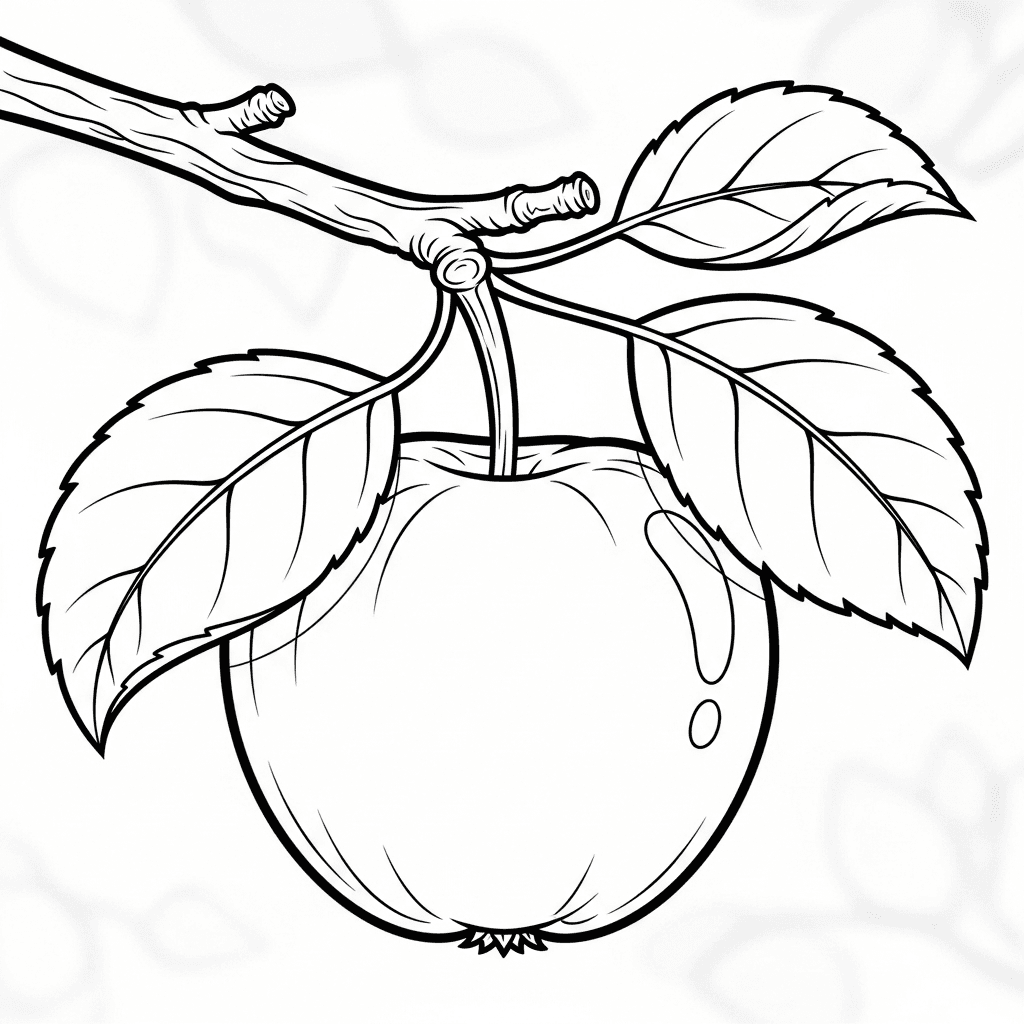 Perfectly Ripe Fruit on Branch