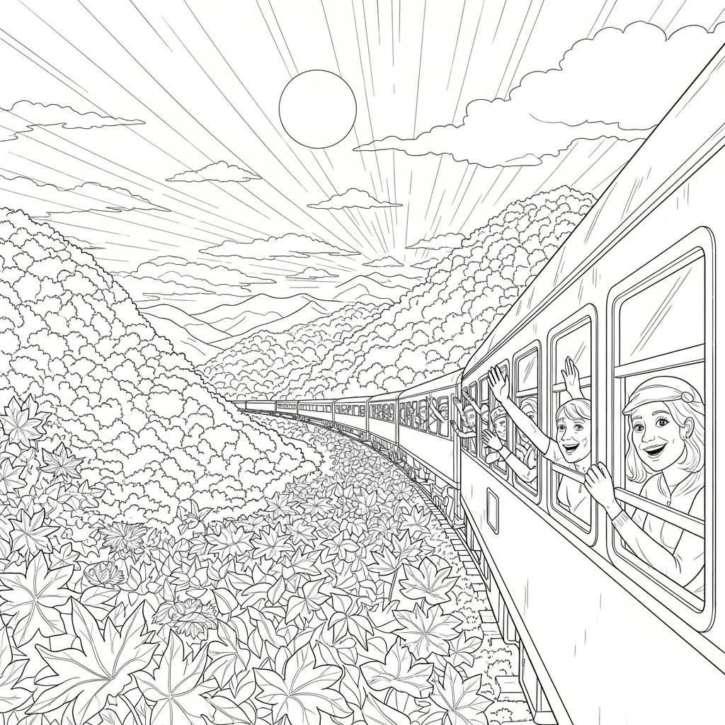 Autumn Train Journey