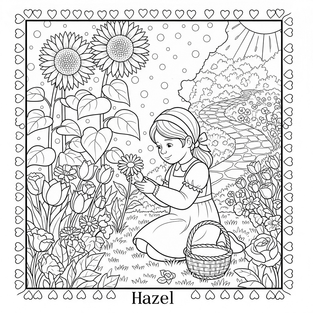 Hazel in the Garden