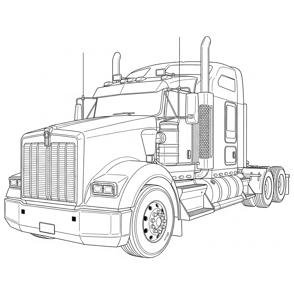 2025 Kenworth W990 Semi-Truck
