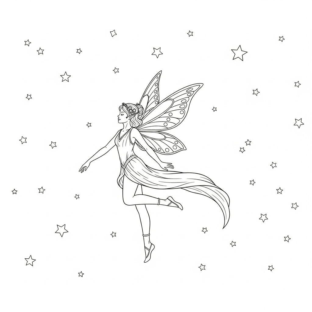 Fairy Amidst Small Stars