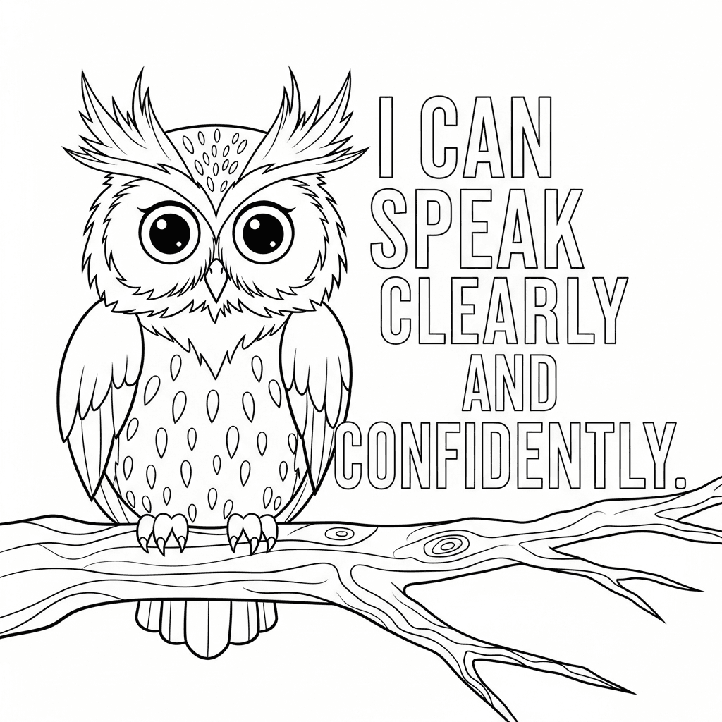 Confident Owl Affirmation