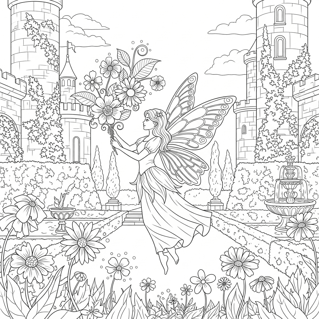 Flying Fairy Castle Garden