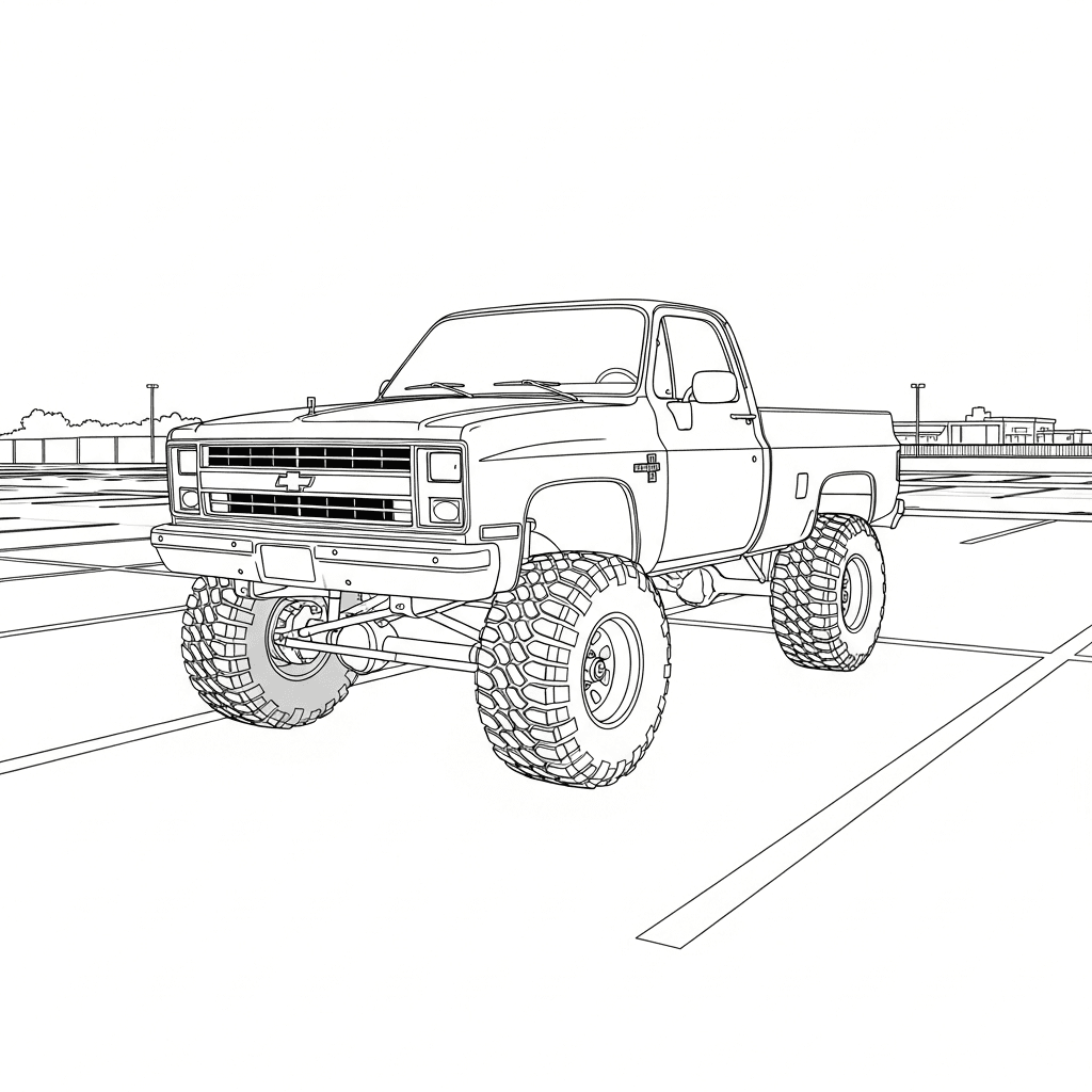 Classic Lifted Chevrolet 4x4