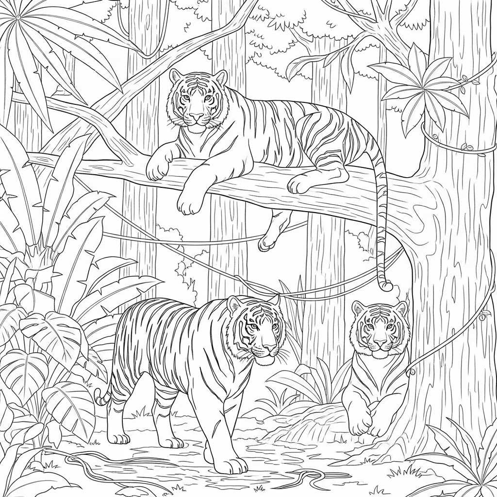 Jungle Tiger Trio