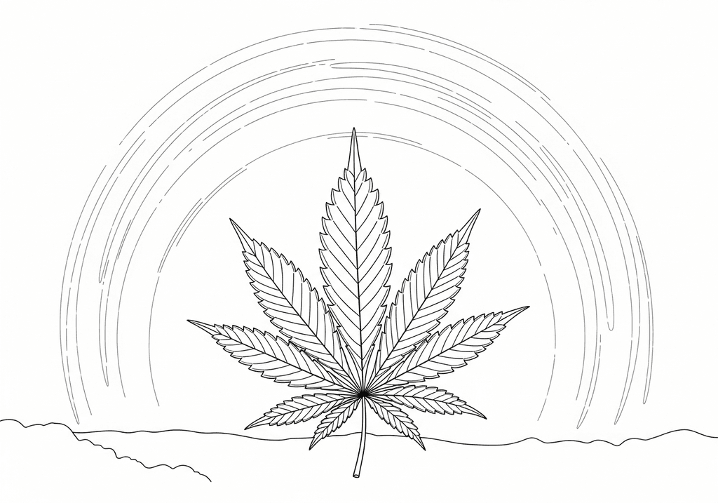 Cosmic Cannabis Leaf