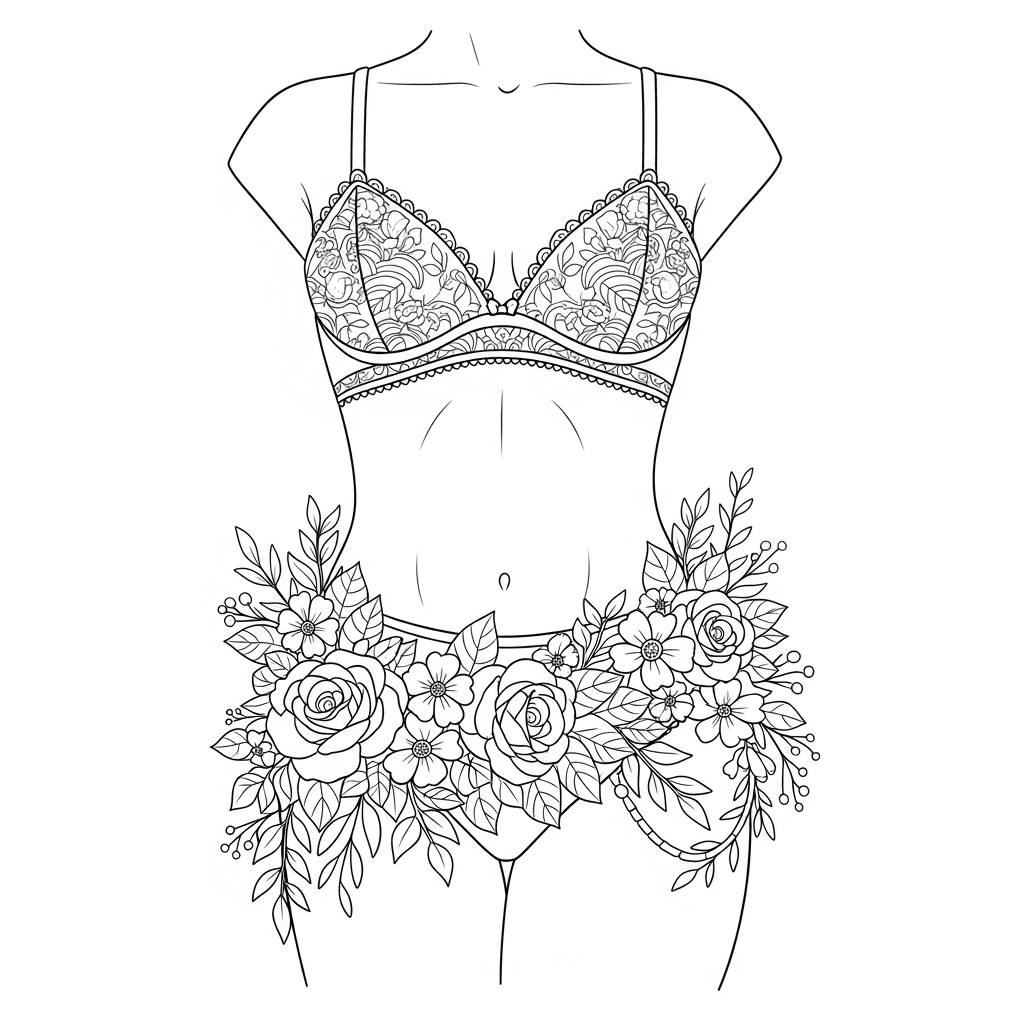 Elegant Floral Female Form