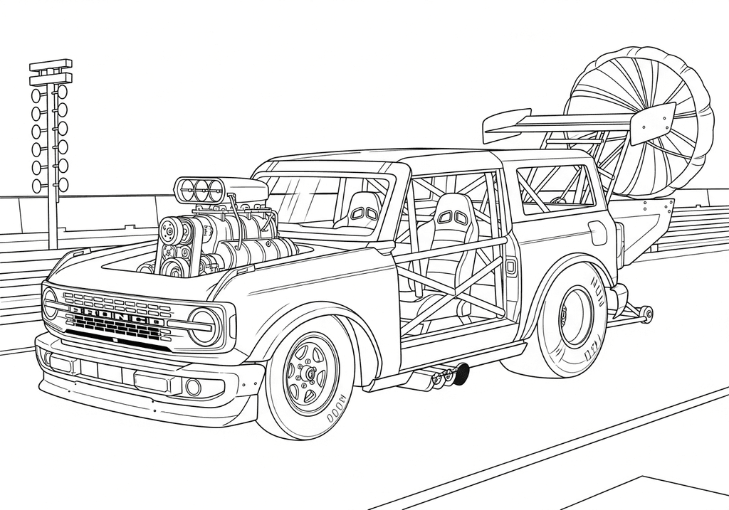 Bronco Drag Racer Power