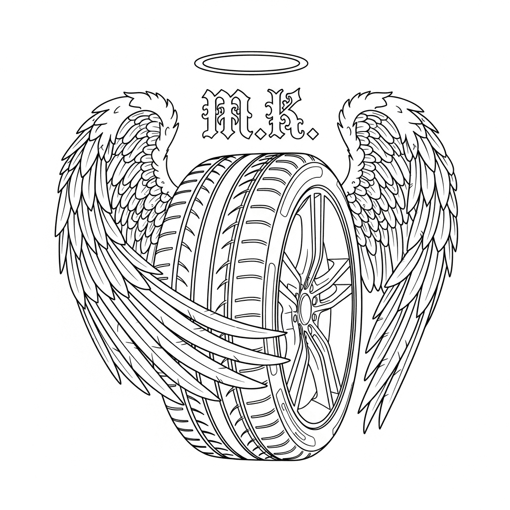Angel Winged Tire Halo