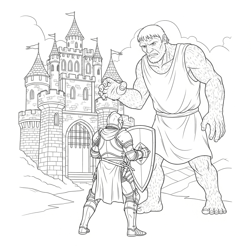 Knight vs. Giant Castle Showdown