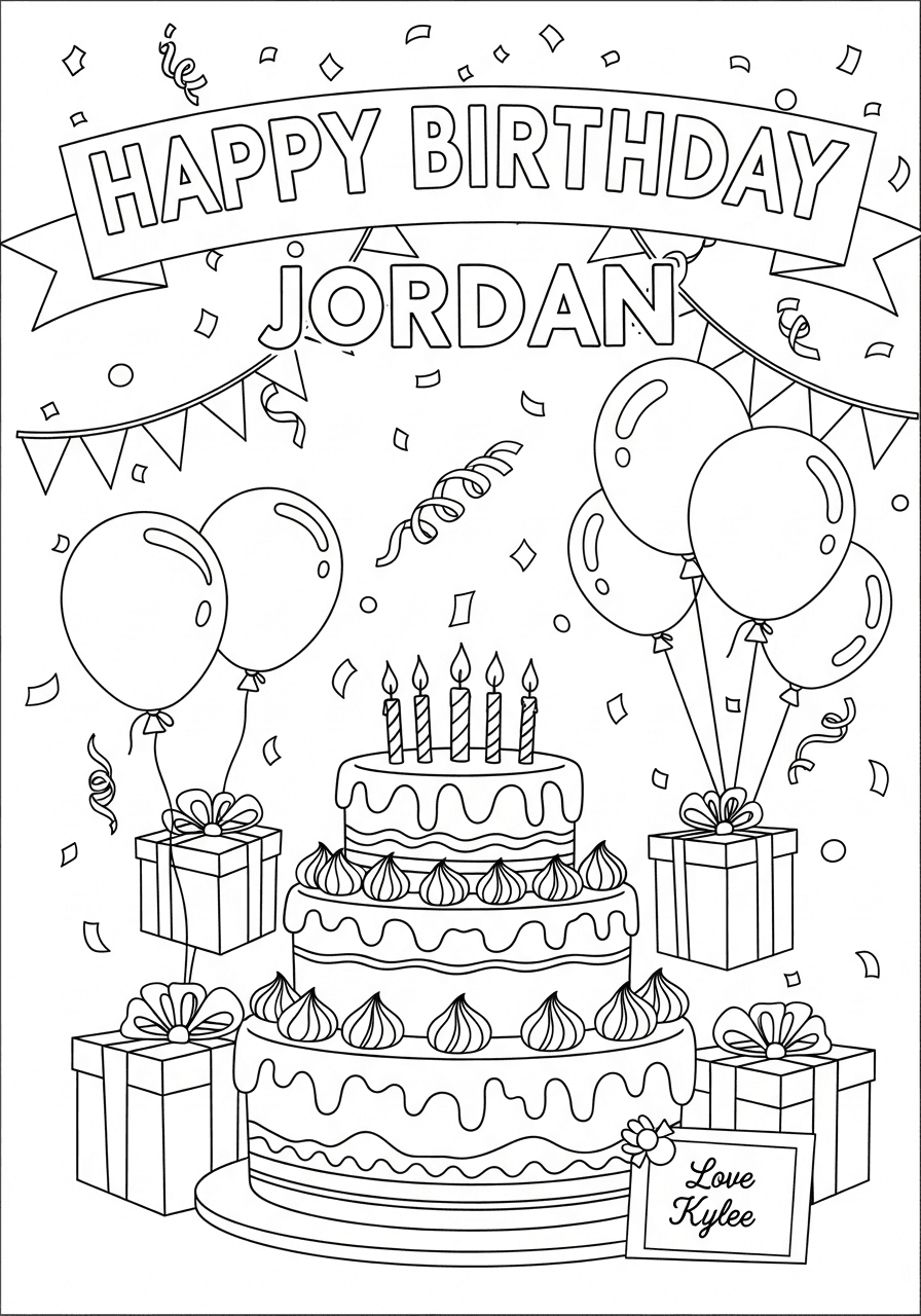 Happy Birthday Celebration Scene