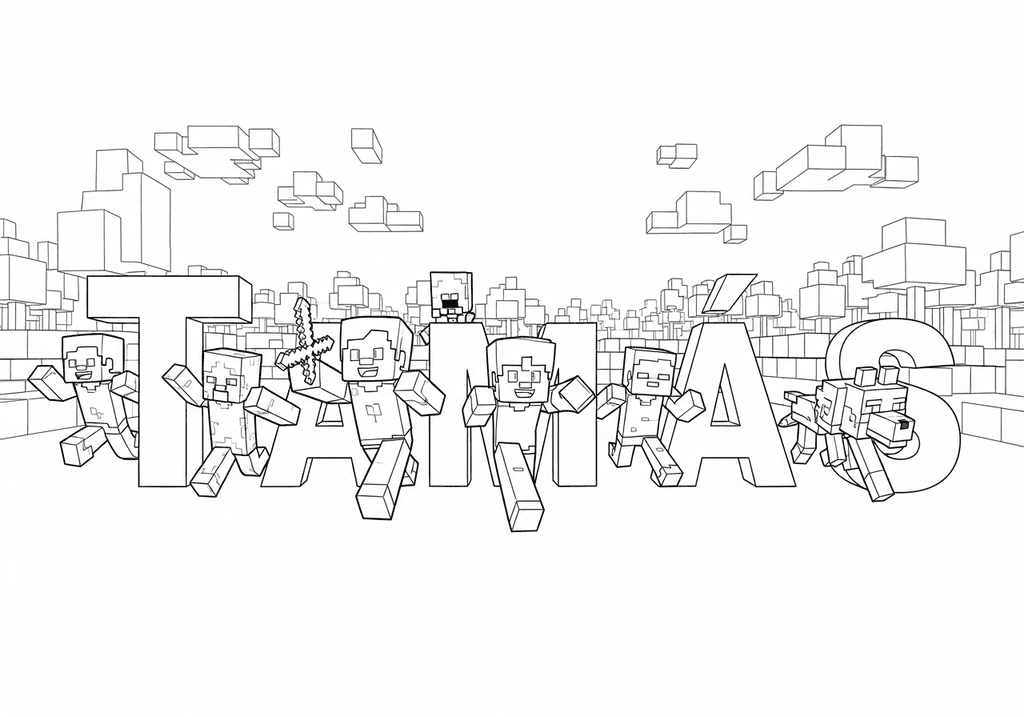 Minecraft Characters and Tamás