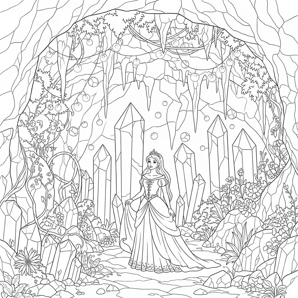 Princess in Crystal Garden