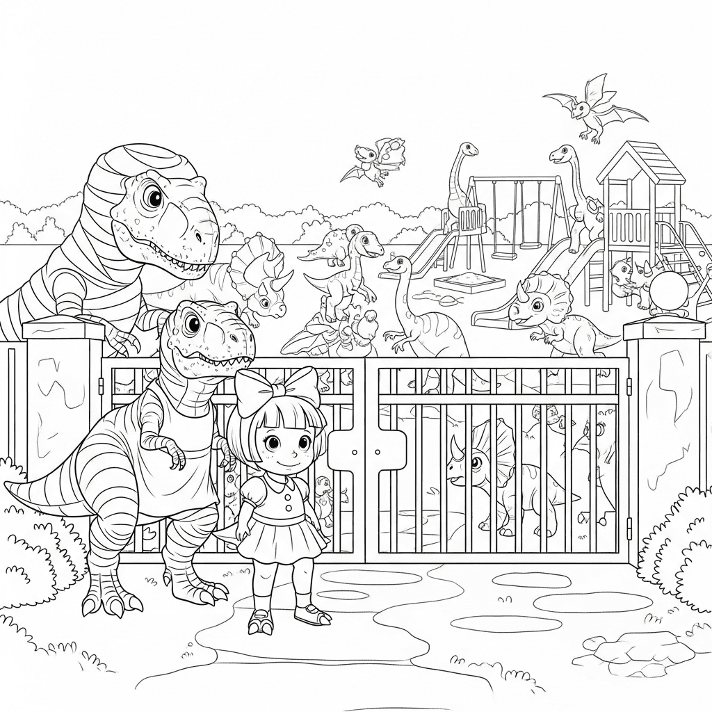 T-Rex First Day of School
