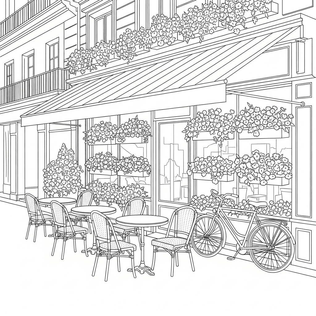 Charming Parisian Cafe