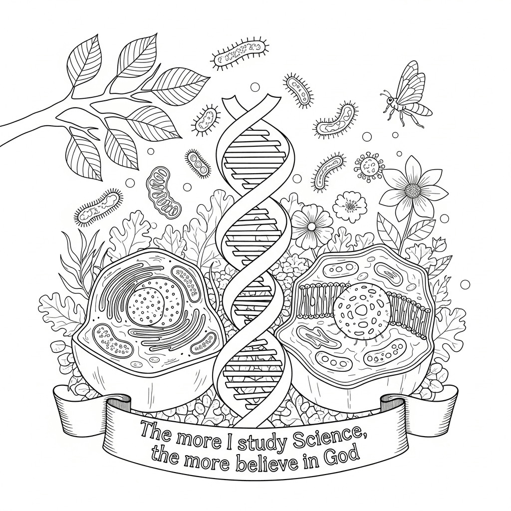 Intricate Biology Science Scene