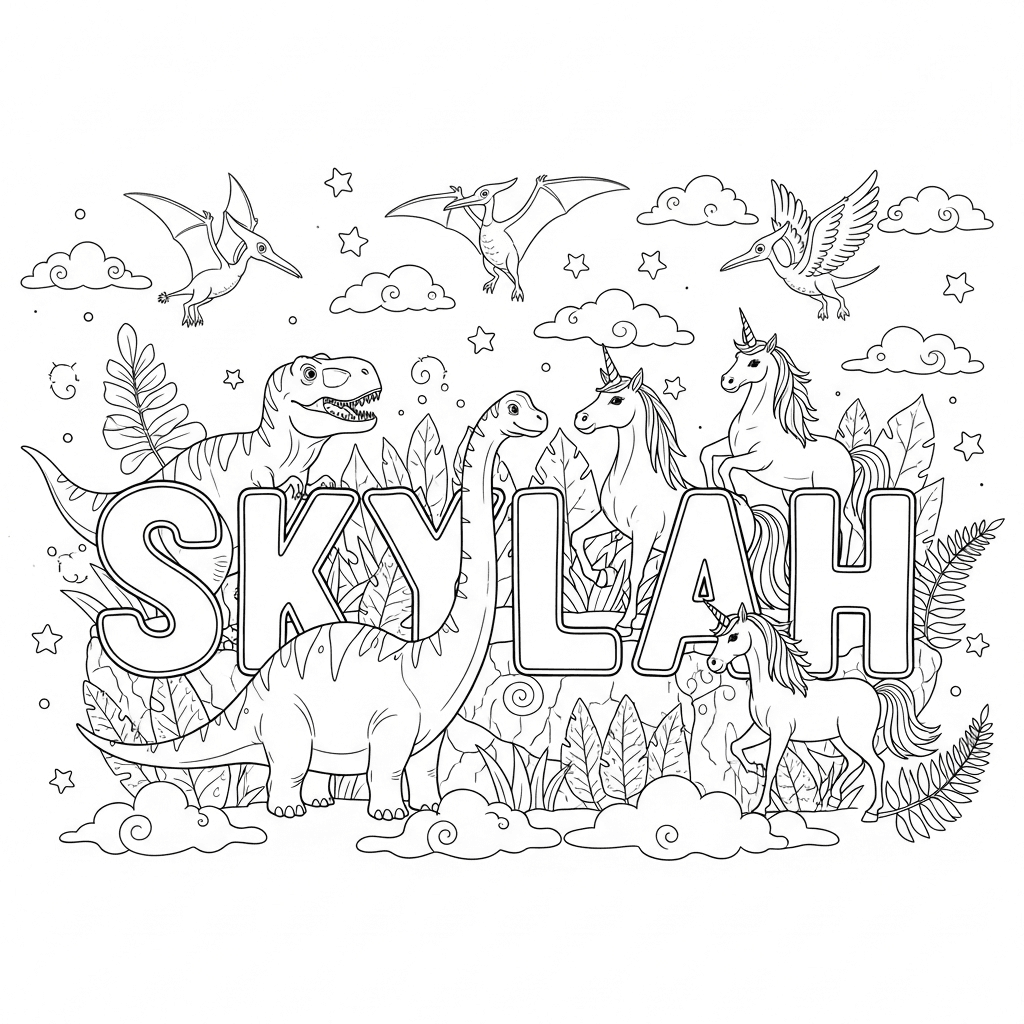 Skylah's Dino Unicorn Dream