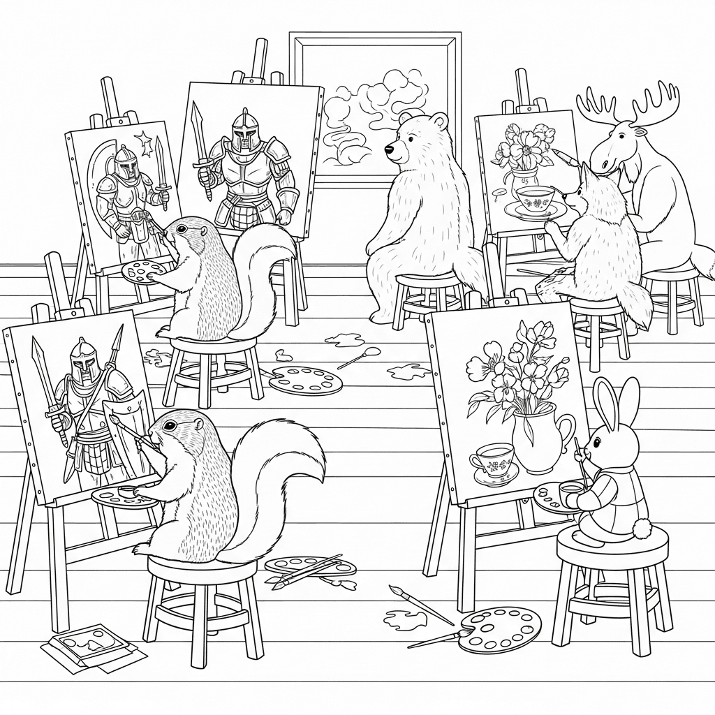 Forest Friends Art Class