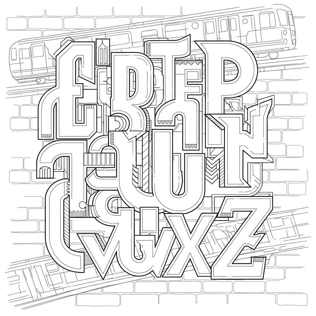 Urban Style Subway Letters