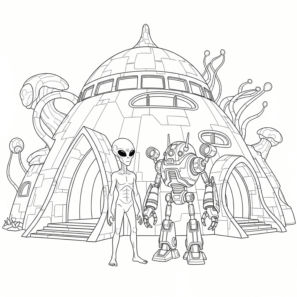 Robot and Alien Home
