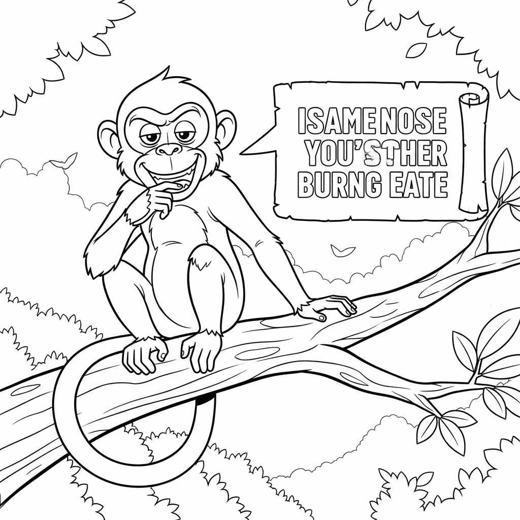 Cheeky Monkey's Sarcastic Quote