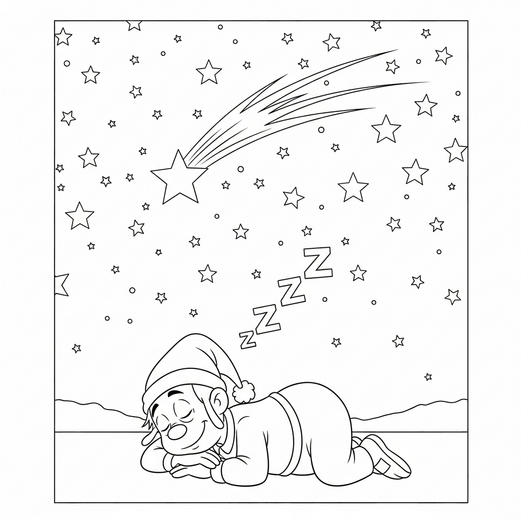 Sleeping Goof Under Stars