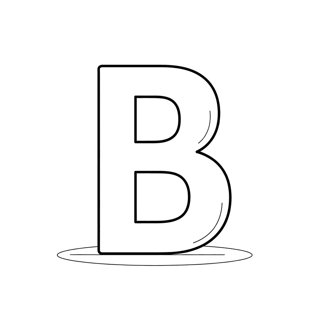 Bold Letter B
