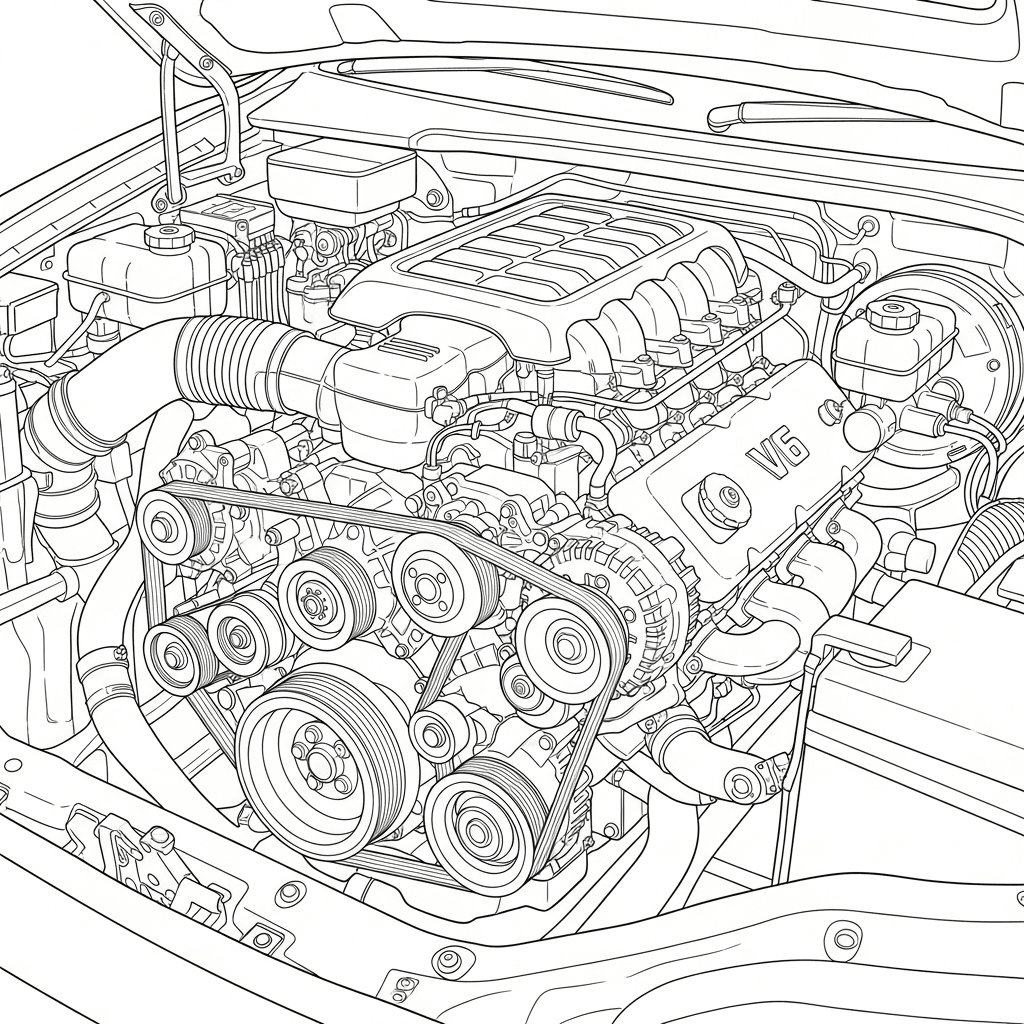 Dodge RAM Engine Detail
