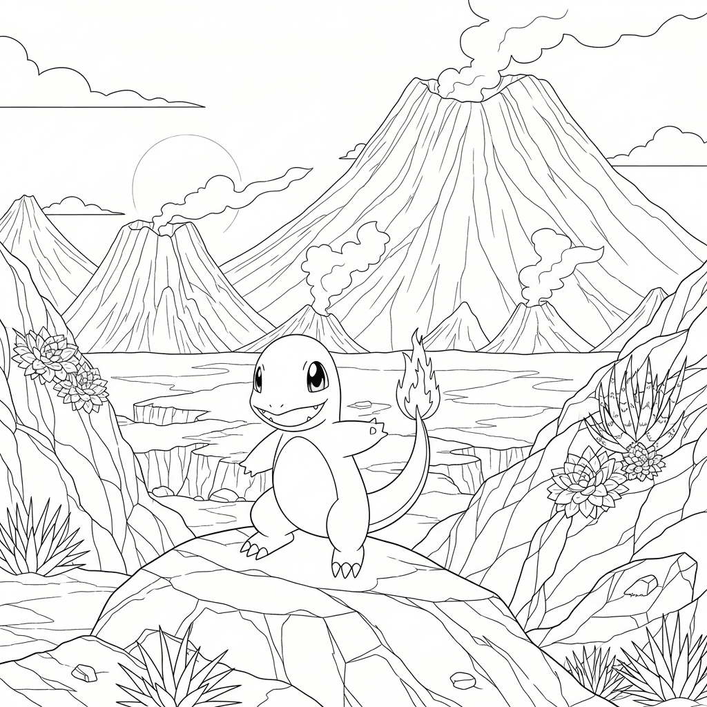 Charmander Volcanic Vista