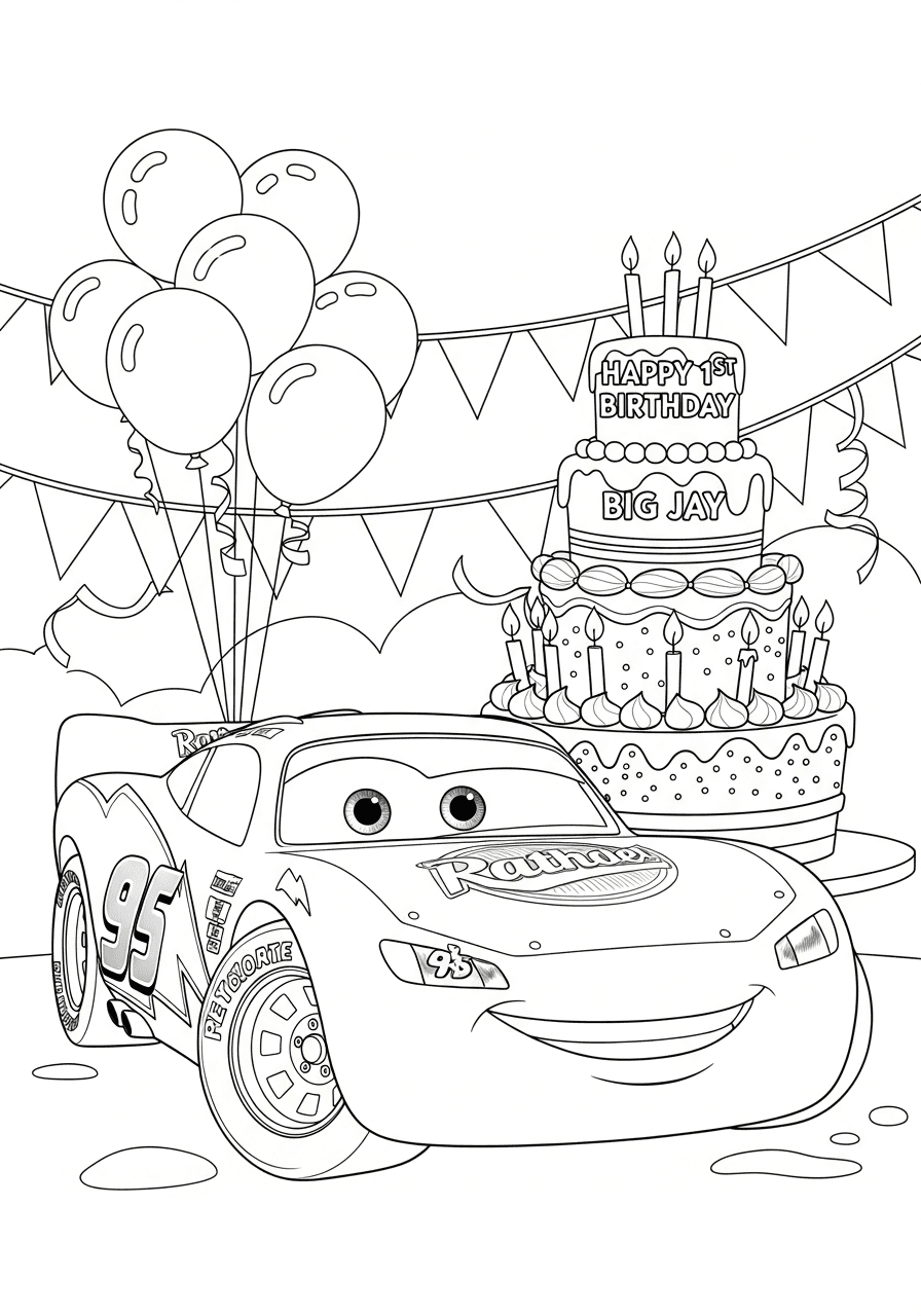 Lightning McQueen Birthday Celebration
