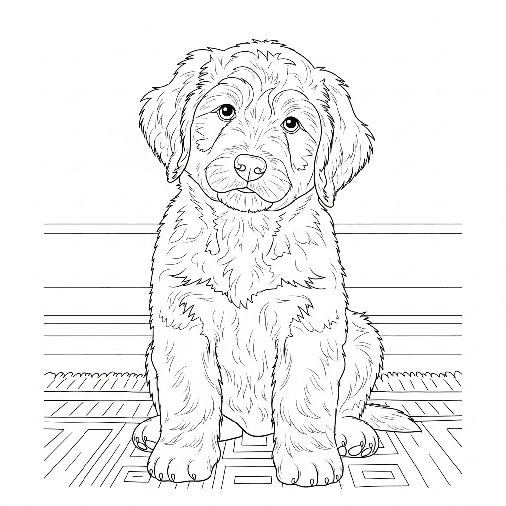 Tuxedo Bernedoodle Puppy