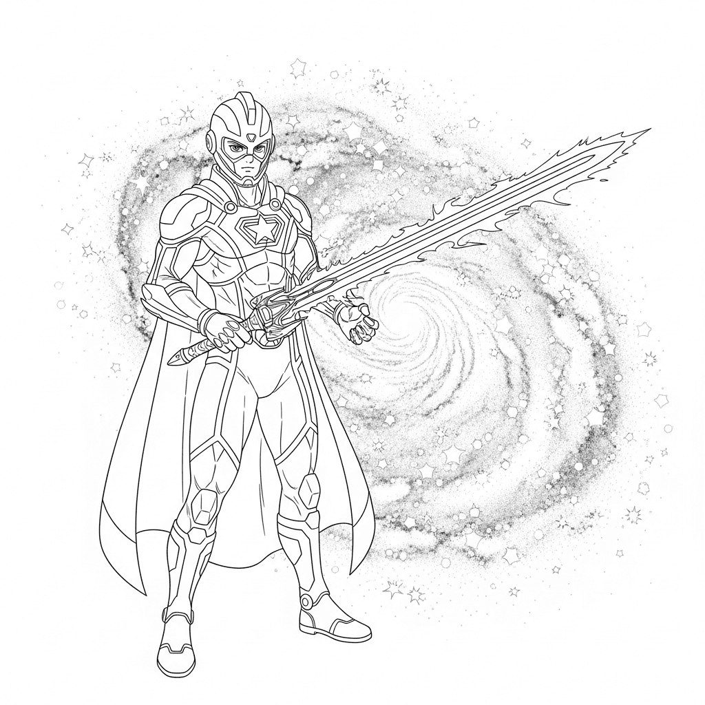 Anime Space Warrior Galaxy