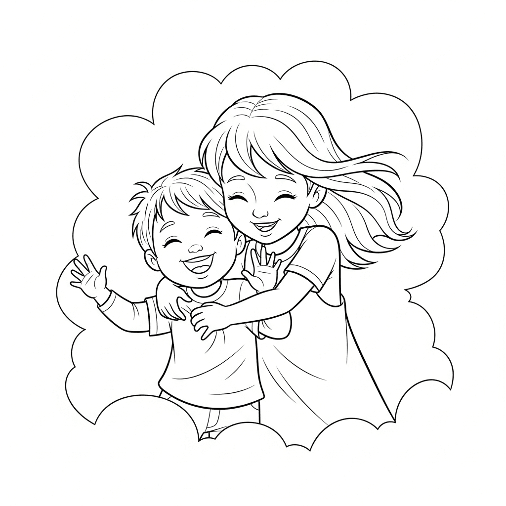 Jenny's Playful Hug and Tickles
