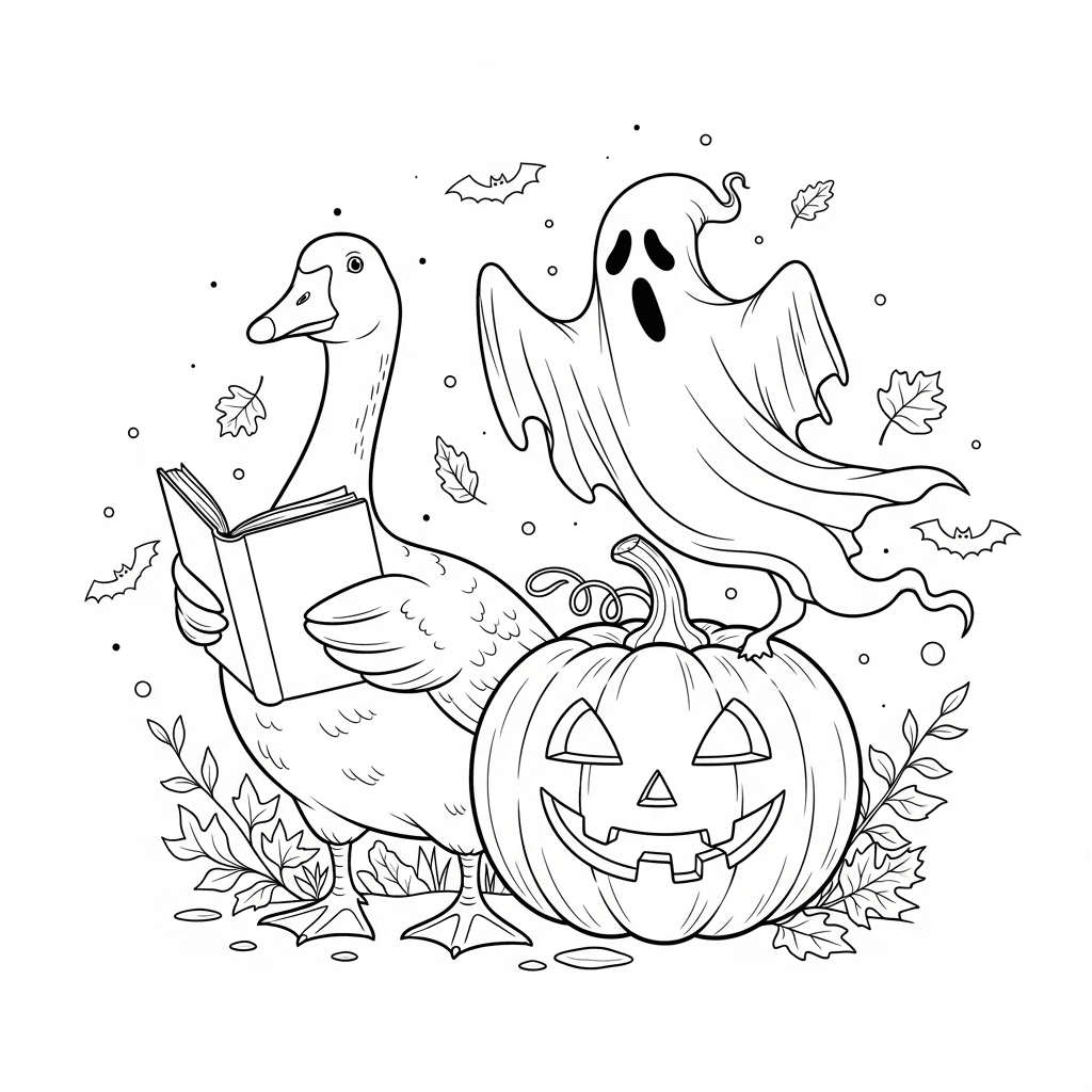 Dancing Ghost, Reading Goose