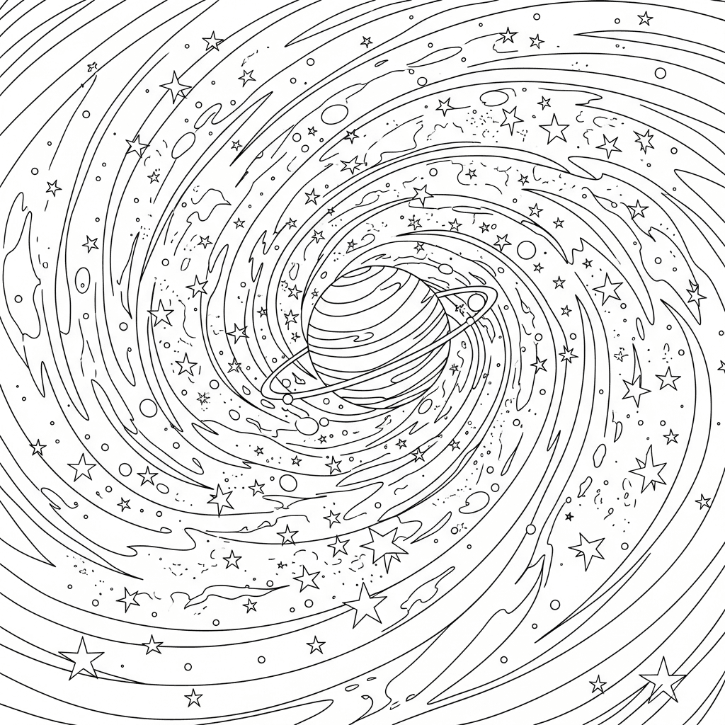 Galactic Swirls and Stars