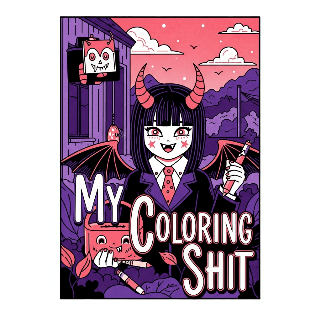 Infernal Visions & Mythic Creatures Coloring Book cover