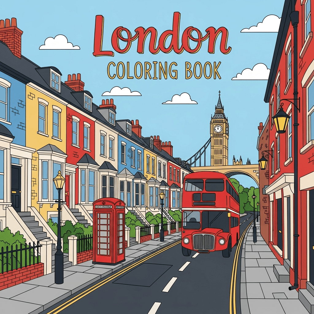 London Coloring Book cover