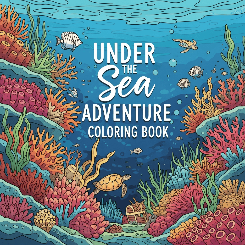 Under the Sea Adventure Coloring Book cover