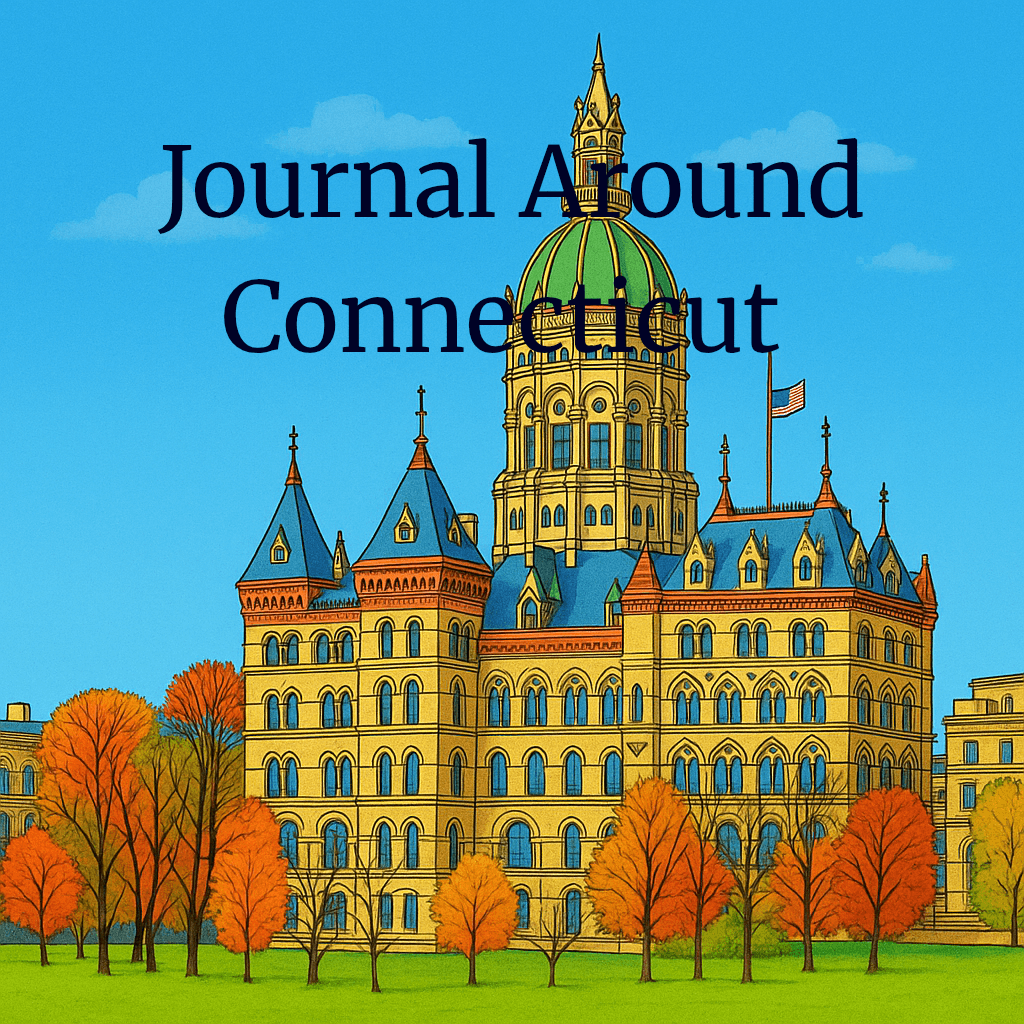 Historic Charm & Natural Beauty of Connecticut Coloring Book cover