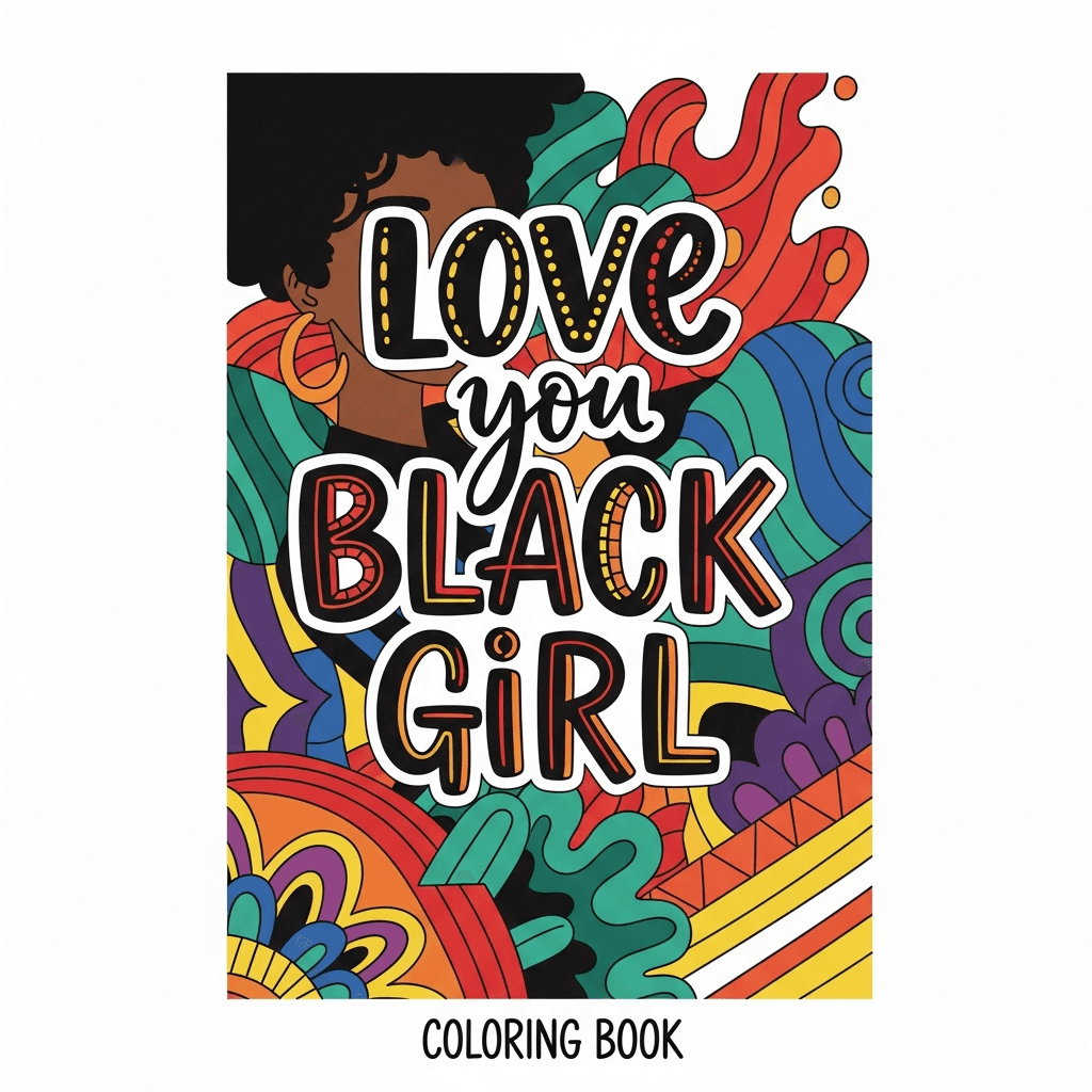 Celebrate Black Girl Beauty and Joy Coloring Book cover