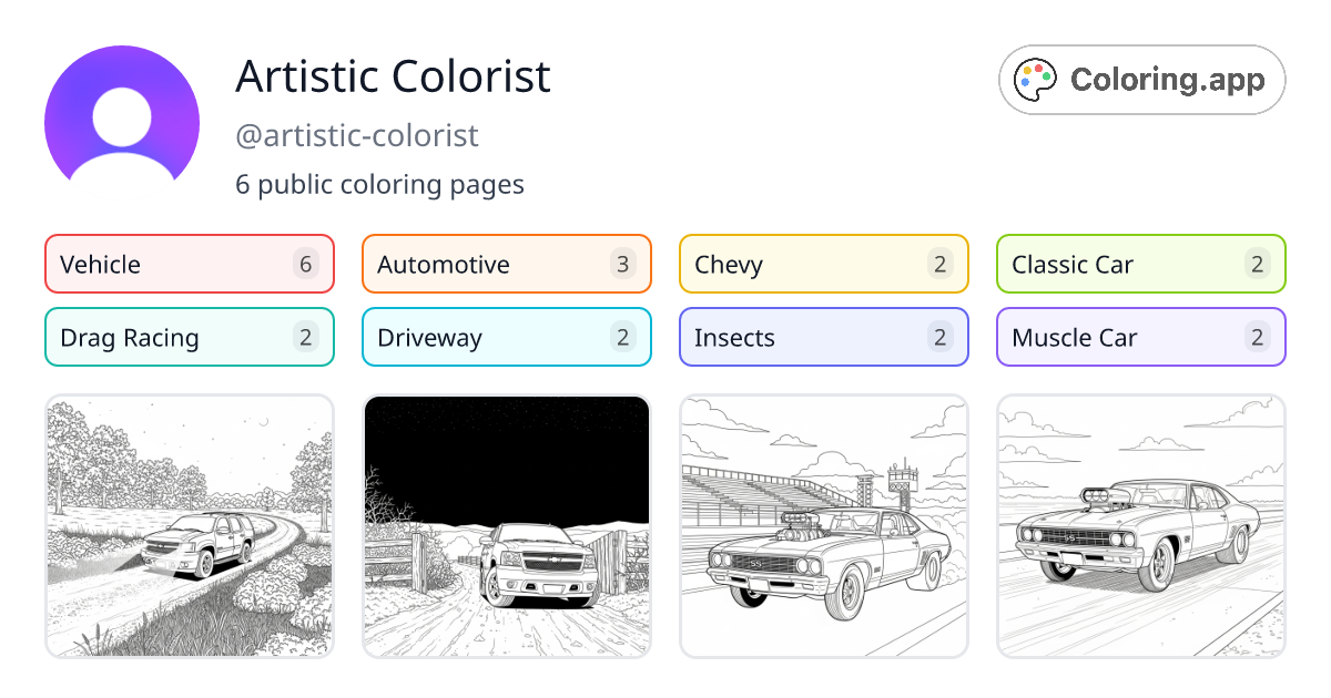 Artistic Colorist (@artistic-colorist) • Coloring.app