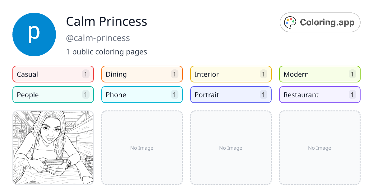 Calm Princess (@calm-princess) • Coloring.app
