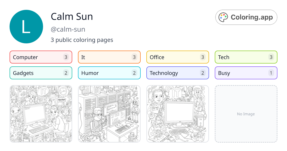 Calm Sun (@calm-sun) • Coloring.app